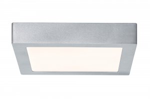 Deckenleuchte Lunar LED Panel eckig - 15,5 W - Chrom matt, Alu