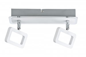 Strahler FRAME - LED 2-flammig 2x 4,5 W - Weiß/Chrom