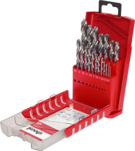 HSS G-Metallbohrer-Set - 19-teilig - 1 bis 10 mm