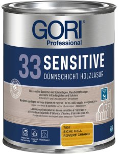 GORI 33 SENSITIVE - Dünnschicht Holzlasur - Eiche hell
